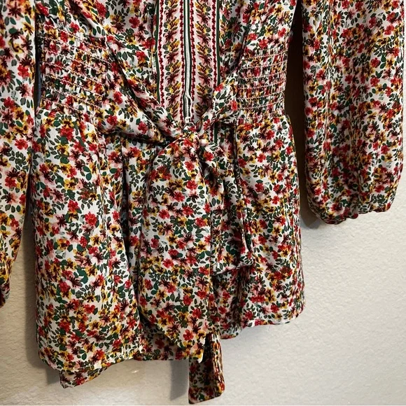 Max Studio |  Floral Blouse Size Large - Picture 5 of 12